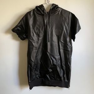 Criminal damage sz m black polyurethane hoodie